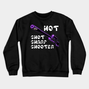 Hot Shot Sharp Shooter, v. Code Purple Sniper Rifle Crewneck Sweatshirt